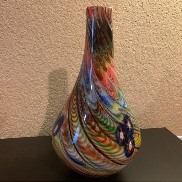 Beautiful contemporary Murano glass vase - Picture 5 of 8
